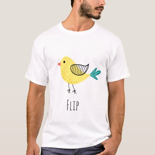 中指を立てる Tシャツ (正面)