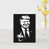 中指トランプ2024米選挙区 カード (黄色い花)