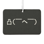 中指怒顔文字日本の加面寺 カーエアーフレッシュナー (裏面)