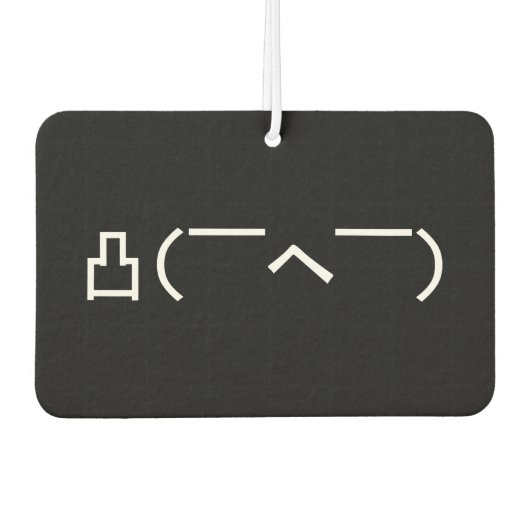 中指怒顔文字日本の加面寺 カーエアーフレッシュナー (正面)