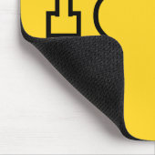 中指怒顔文字日本の加面寺 マウスパッド (コーナー)