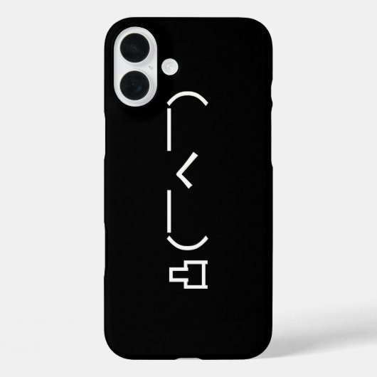 中指怒顔文字日本の加面寺 Case-Mate iPhoneケース (裏面)