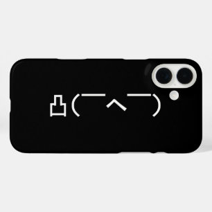 中指怒顔文字日本の加面寺 iPhone 16 PLUSケース