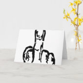 中指 カード (黄色い花)