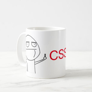 中指CSSプログラマーのコーヒー・マグ コーヒーマグカップ