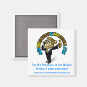 中救磁石のサル マグネット (正面/裏面)