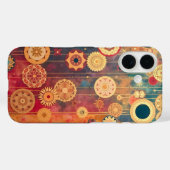 中断された金ゴールド Case-Mate iPhoneケース (裏面 (横))