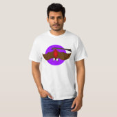 中断するこうもり Tシャツ (正面フル)