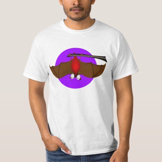 中断するこうもり Tシャツ (正面)