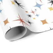 中旬50年代モダンスターバスト原子年齢パターン ラッピングペーパー (ロールコーナー)