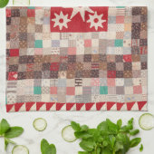 中星付きキルト キッチンタオル (折り畳み)