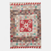 中星付きキルト キッチンタオル (縦)