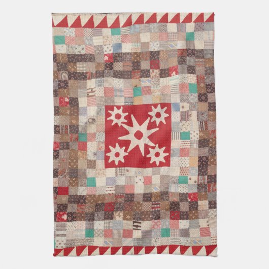 中星付きキルト キッチンタオル (縦)