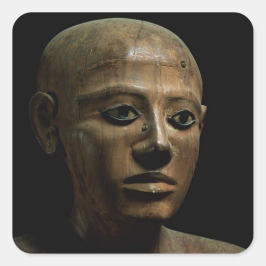 中智首相の像 – アシュート出身、中部初期 スクエアシール (正面)