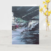 中朝の太陽のグリーティングカードで保護 カード (黄色い花)