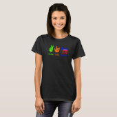 中期選挙の平和愛民主党議員ロバ Tシャツ (正面フル)