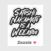 中本聡はWEEABOOのステッカー シール (シート)