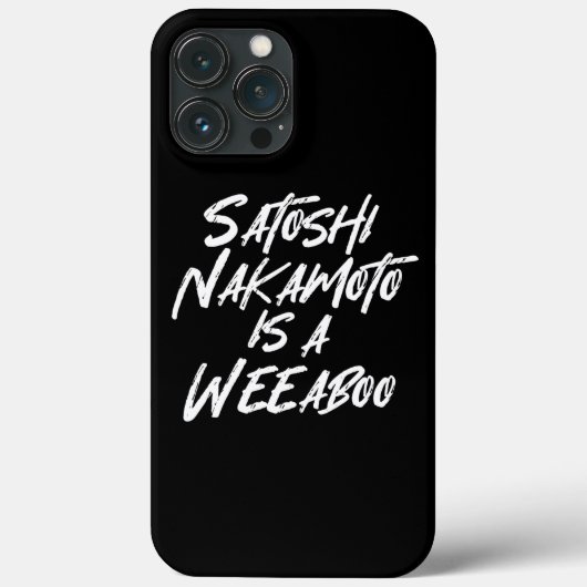 中本聡はWEEABOOのiPhone CASだ Case-Mate iPhoneケース (裏面)
