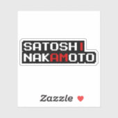 中本聡ステッカー シール (シート)