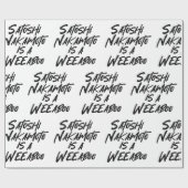 中本聡氏は週末家 ラッピングペーパー (フラット)