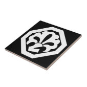 中村勘三郎（6代目）陶芸瓦 タイル (側面)