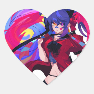 中村真知子ステッカー ハートシール