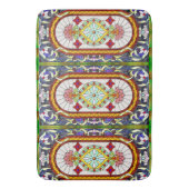 中東のアールヌーボーステンドグラス窓 バスマット (正面縦)