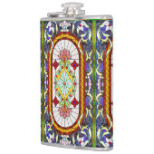 中東のアールヌーボーステンドグラス窓 フラスク (左)