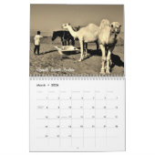 中東のラクダ カレンダー (3月 2026)