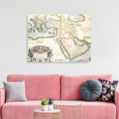 中東の地図 キャンバスプリント (インサイチュ (リビング))