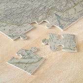 中東の地図 ジグソーパズル (側面)