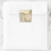 中東の地図 スクエアシール (バッグ)