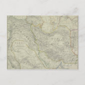 中東の地図 ポストカード (正面)