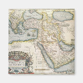 中東の地図 マグネット (正面)