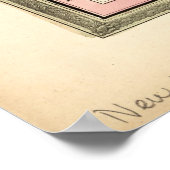 中東の地図(1846年) ポスター (角)