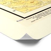 中東の地図（1955年） ポスター (角)