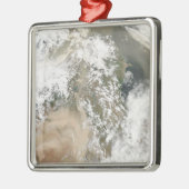 中東の塵の嵐 メタルオーナメント (左)