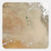 中東の塵嵐 スクエアシール (正面)