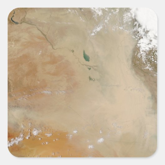 中東の塵嵐 スクエアシール (正面)