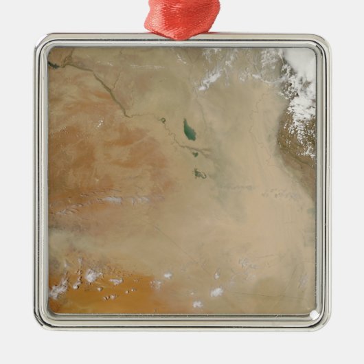 中東の塵嵐 メタルオーナメント (正面)