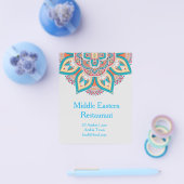 中東またはレバノンのモロッコ料理店 チラシ (シングル)