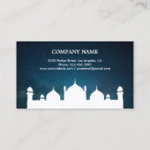 中東アラビアモスクイスラム教イスラム教徒 名刺 (裏面)