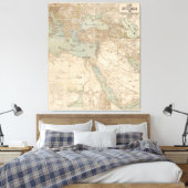 中東アラビア地図 キャンバスプリント (インサイチュ (寝室))