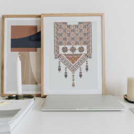 中東アラブモダンニュートラル自然タレズ ポスター