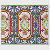 中東アールヌーボーステンドグラス窓 ラッピングペーパー (フラット)