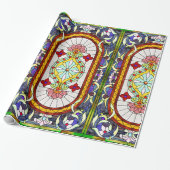 中東アールヌーボーステンドグラス窓 ラッピングペーパー (アンロールド)