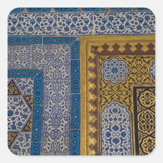 中東トルコとイスタンブールの都市 スクエアシール (正面)