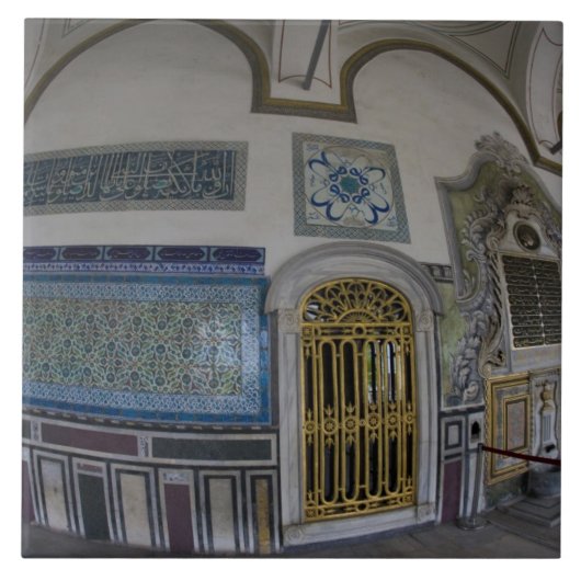 中東トルコとイスタンブールの都市、2つの タイル (正面)