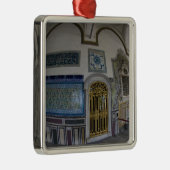 中東トルコとイスタンブールの都市、2つの メタルオーナメント (右)