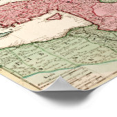 中東パノラママップ中東 ポスター (角)